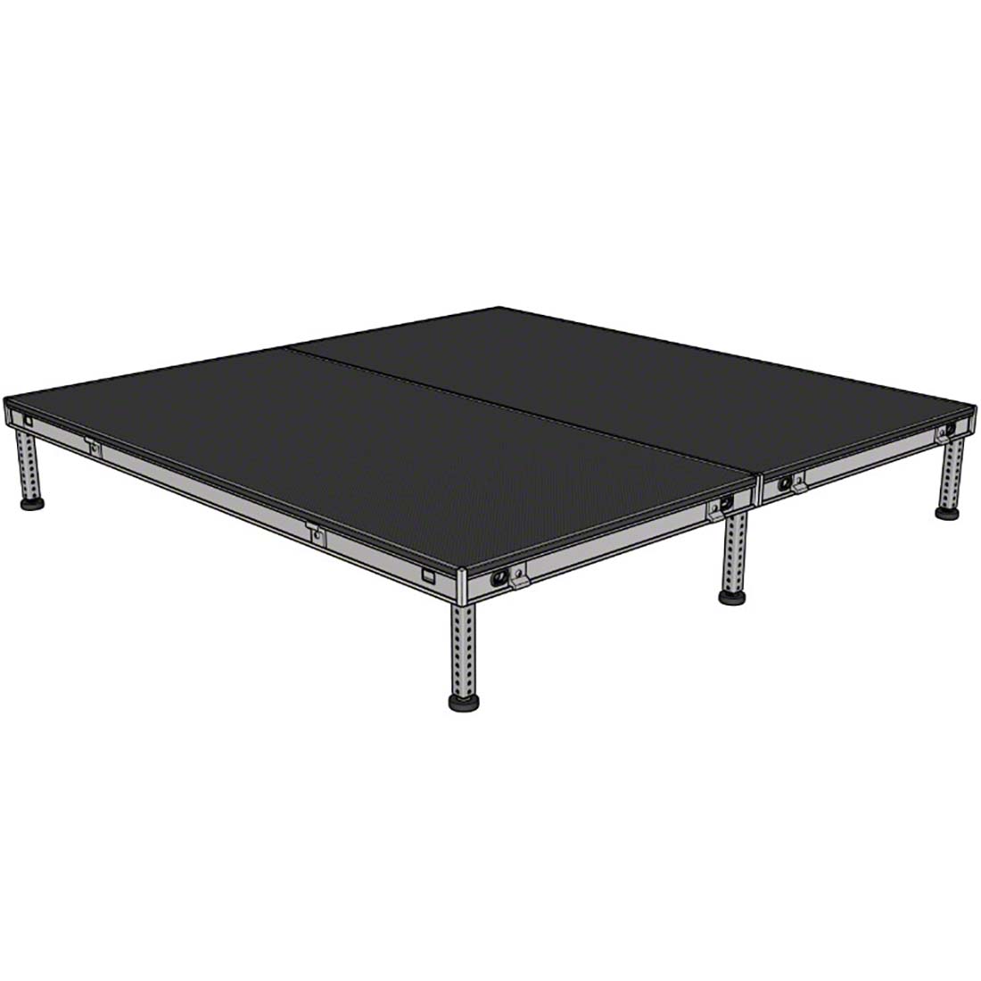 Biljax AS2100 8x8 Portable Stage Kit, 2 4x8 Decks | StageDrop
