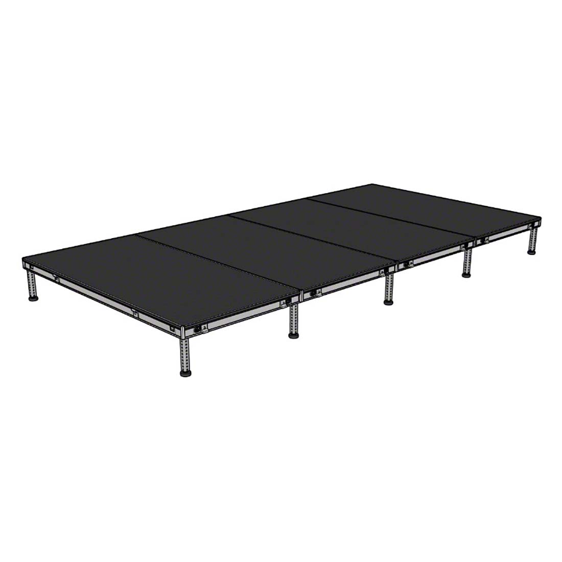 Biljax AS2100 8x16 Portable Stage Kit, 4 4x8 Decks | StageDrop