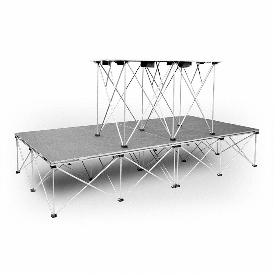 Intellistage 4 X8 Dj Platform Package W 30 H Folding Table