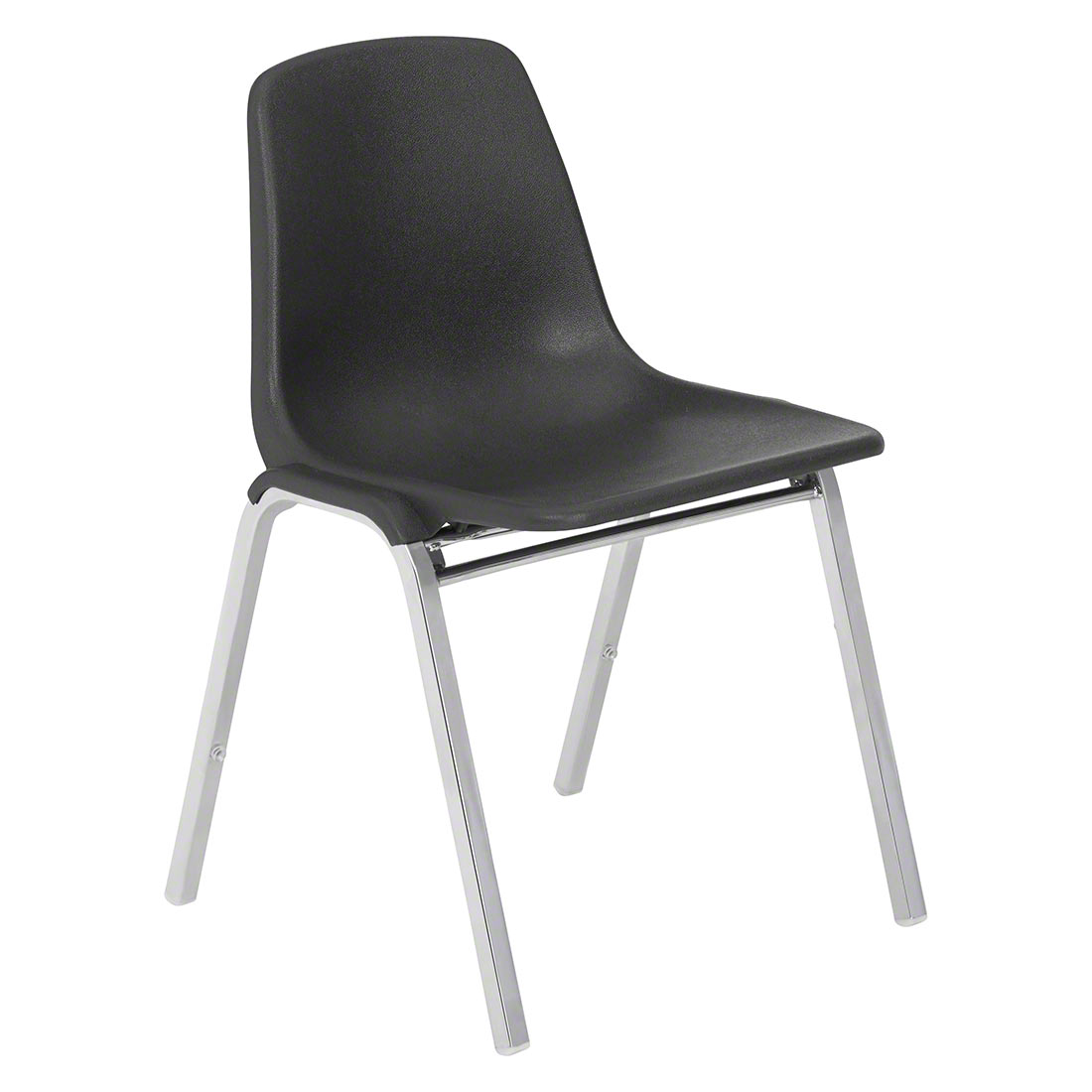 NPS® 8110 Poly Shell Stacking Chair, Black | StageDrop