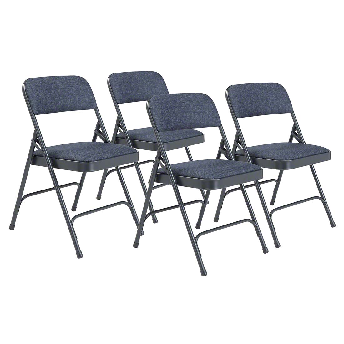 NPS® 2204 Fabric Premium Folding Chair, Blue | StageDrop