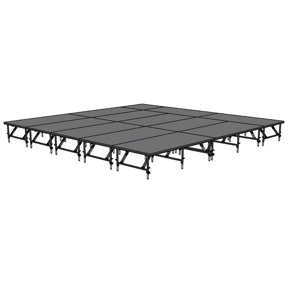 Staging 101 20'x20' Portable Stage w/Folding Legs, 24