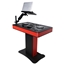 ProX Pioneer Control Tower DJ Podium and Cases, Red/Black - PRX-XZF-DJCTRBCASE