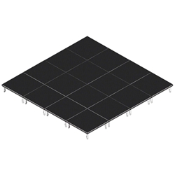 QuickLock Staging 16x16 Indoor/Outdoor Stage System 16x16, 16 x 16, portable stage platform, portable staging platform, stage deck, stage panel, quicklock, quicklock staging