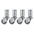 QuickLock Staging 8" High Stage Legs with Casters (4-Pack)
