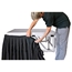 Ameristage 8' Box-Pleat Stage Skirt for 32" High All-Terrain Systems (8'x32") - AMSK8X32AT