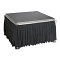 Ameristage 8' Box-Pleat Stage Skirt for 24" High All-Terrain Systems (8'x24")