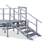 All-Terrain 5-Step Stair Assembly for 24"-48" Stages, Weatherproof Aluminum (Handrail sold separately) - AT4STW5
