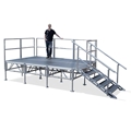 TotalPackage™ 8'x12' Outdoor Portable Stage Kit, Industrial Finish