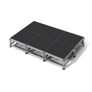 All-Terrain 12x8 Outdoor Stage System, 24"-48" High, Industrial Finish 12x8, 8x12 outdoor stage, outdoor portable stage, outdoor staging, small outdoor stage, weather resistant stage