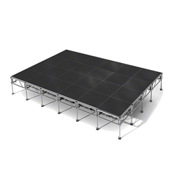 All-Terrain 16x24 Outdoor Stage System, 24"-48" High, Industrial Finish 16x24, 24x16, 16 x 24, outdoor stage, outdoor portable stage, outdoor staging