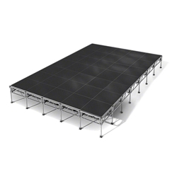 All-Terrain 20x28 Outdoor Stage System, 24"-48" High, Industrial Finish 20x28, 28x20, 20 x 28, outdoor stage, weather resistant stage