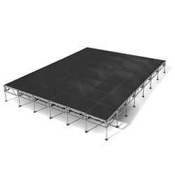 All-Terrain 24x28 Outdoor Stage System, 24"-48" High, Industrial Finish 24x28, 28x24, 24 x 28, outdoor stage, weather resistant stage