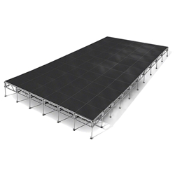 All-Terrain 24x40 Outdoor Stage System, 24"-48" High, Industrial Finish 24x40, 40x24, 24 x 40, outdoor stage, weather resistant stage