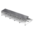 All-Terrain 4'x20' Outdoor Stage System, 24"-48" High, Weatherproof Aluminum