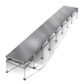 All-Terrain 4'x32' Outdoor Stage System, 24"-48" High, Weatherproof Aluminum