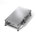 All-Terrain 4'x8' Outdoor Stage System, 24"-48" High, Weatherproof Aluminum