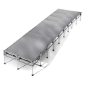 All-Terrain 8'x36' Outdoor Stage System, 24"-48" High, Weatherproof Aluminum