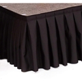 Ameristage Box-Pleat Stage Skirt, 10'x22" Black (Overstock)