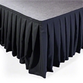 Ameristage 12' Box-Pleat Stage Skirt for 24" High Staging 101 Systems (12'x24")