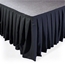 Ameristage 12' Box-Pleat Stage Skirt for 24" High Staging 101 Systems (12'x24") - AMSK12X24Black