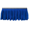 Ameristage Box-Pleat Stage Skirt, 16'x20" Royal Blue (Overstock)