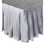 Ameristage Box-Pleat Stage Skirt, 8'x24" Gray (Overstock) - AMSKCUST8X24Gray-OS