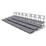 Staging 101 4-Tier Straight Seated Riser System - 32' Long (fits 64 Chairs) - SSSS-4SR