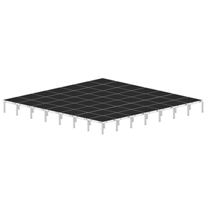 Biljax AS2100 28x28 Portable Stage Kit (49 - 4x4 Decks) 28x28, 28 x 28, fast, pro, elite, 784 square feet stage