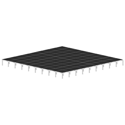 Biljax AS2100 36x36 Portable Stage Kit (81 - 4x4 Decks) 36x36, 36 x 36, fast, pro, elite, 1296 square feet stage