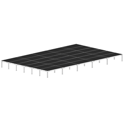 Biljax AS2100 24x40 Portable Stage Kit (30 - 4x8 Decks) 24x40, 24 x 40, 40x24, 40 x 24, fast, pro, elite, 960 square feet stage