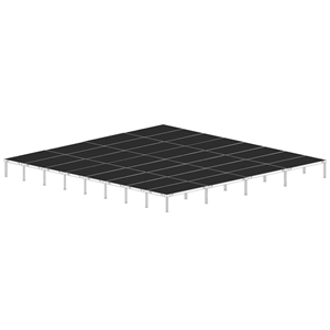 Biljax AS2100 32x32 Portable Stage Kit (32 - 4x8 Decks) 32x32, 32 x 32, fast, pro, elite, 1024 square feet stage