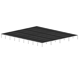 Biljax AS2100 32x36 Portable Stage Kit (36 - 4x8 Decks) 32x36, 32 x 36, 36x32, 36 x 32, fast, pro, elite, 1152 square feet stage