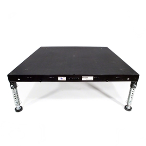 Biljax ST8100 4x4 Portable Stage Unit, Black Poly Ripple Plywood 4x4, 4 x 4, fast, pro, elite, 16 square feet stage
