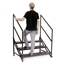 Staging 101 3-Step Fixed Stairs with Handrails for 32"H Stage - SSTAIR3