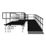 Universal Switchback ADA Wheelchair Ramp with Landing for 24" High Stages - R24SBW