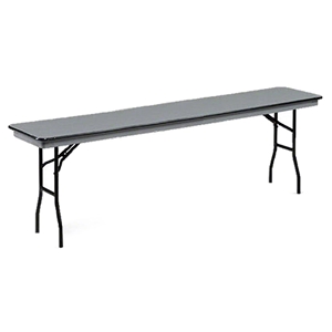 Midwest Folding 818NLW 18"x96" Seminar Folding Table, Hexalite midwest folding, NLW series, 818NLW, rectangle, folding table, 96x18, 18x96, 18x96x29, hexalite, plastic, seminar, seminar table