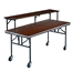 Midwest Folding 30"x96" Mobile Buffet/Bar Table, Stained Plywood - MFP-MB308E-B