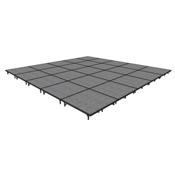 Midwest Folding 20x20 TransFold Portable Stage Kit, 8" High 20x20, 20 x 20, 20 x 20 staging platform, stage deck, dual height, adjustable height
