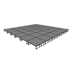 Midwest Folding 24x24 TransFold Dual-Height Portable Stage Kit, 16"-24" High  24x24, 24 x 24, 24 x 24 staging platform, stage deck, dual height, adjustable height