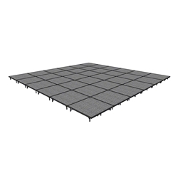 Midwest Folding 24x24 TransFold Portable Stage Kit, 8" High 24x24, 24 x 24, 24 x 24 staging platform, stage deck, dual height, adjustable height
