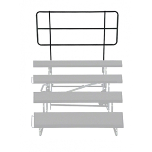Midwest Folding TFB48-4 TransFold Back Guard Rail for 4-Tier 48" Standing Choral Riser portable staging, midwest folding, transfold, guard rail, 46x42, 4 foot guard rail, rear rail, back guard rail, choral riser, chorus riser, choral riser guard rail