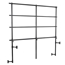 National Public Seating TransPort 3-Level Tapered Choral Riser and Guard Rail Bundle - TPR72BUN3