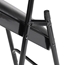 National Public Seating 1210 Vinyl Premium Folding Chair, Caviar Black (Pack of 4) - NPS-1210