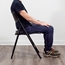 National Public Seating 1410 Airflex Premium Polypropylene Folding Chair, Black (Pack of 4) - NPS-1410
