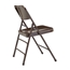 National Public Seating 303 Deluxe All-Steel Triple Brace Folding Chair, Brown (Pack of 4) - NPS-303