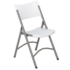 National Public Seating 602 Plastic Folding Chair, Speckled Grey (Pack of 4) folding chairs, 600 series, plastic chairs