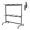 National Public Seating 84-EXT8 Double-Tier Folding Chair Dolly w/Extension Bar