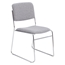 National Public Seating 8652 Fabric Padded Signature Stack Chair, Classic Grey - NPS-8652