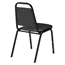 National Public Seating 9110-B Vinyl Upholstered Stack Chair, Panther Black - NPS-9110-B